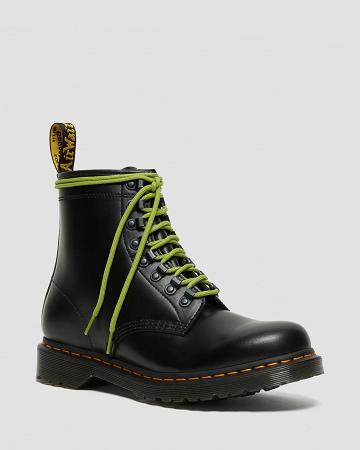 Dr Martens 1460 Ben Smooth Leren Veterlaarzen Heren Zwart | NL 306LIS